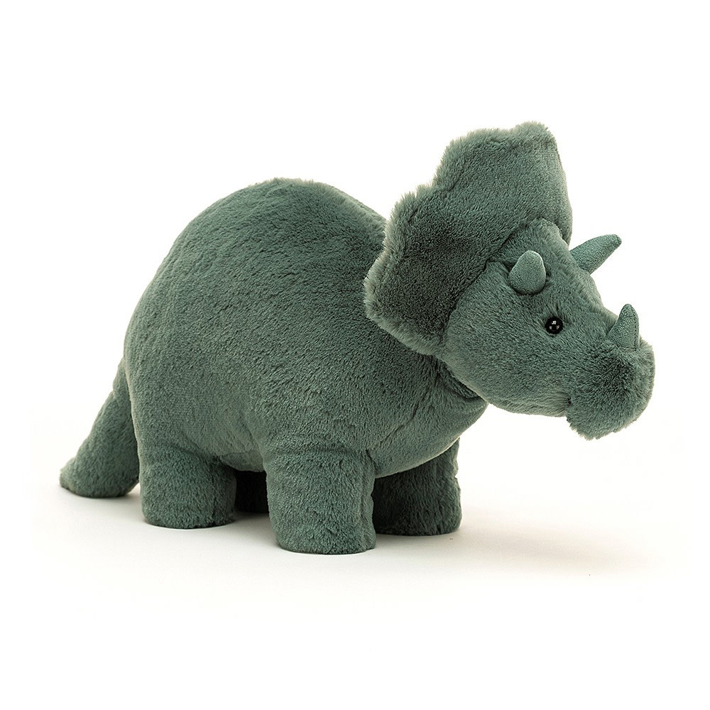 Jellycat Jellycat Fossilly Triceratops - Medium - 7 Inches