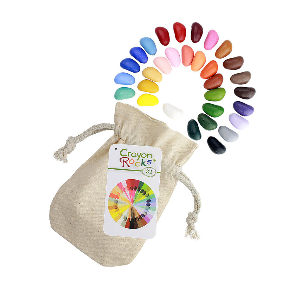 Crayon Rocks Crayon Rocks - 32 Assorted Colors in Muslin Bag
