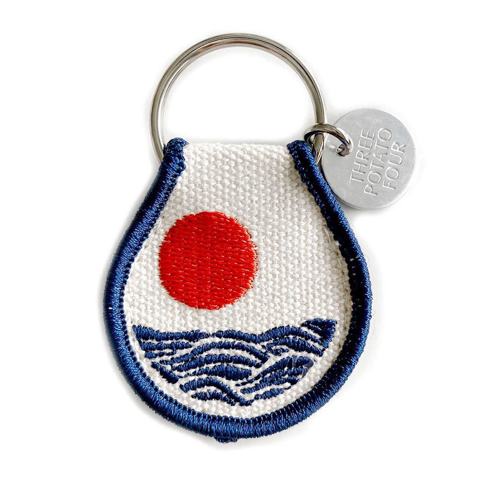 Three Potato Four Three Potato Four Patch Keychain - Sun and Waves