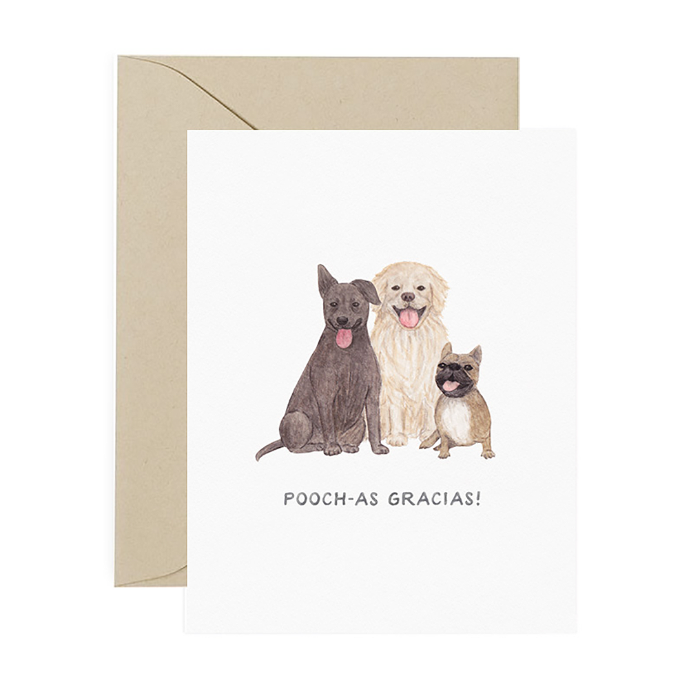 Amy Zhang Amy Zhang Card - Poochas Gracias Thank You Card