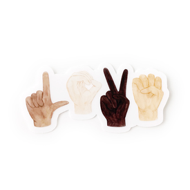 Amy Zhang Amy Zhang Clear Love Your Neighbor Sticker