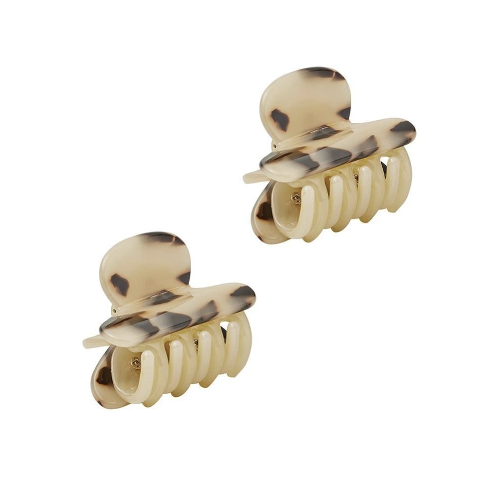Machete Machete Twin Claw Hair Clips - Blonde Tortoise