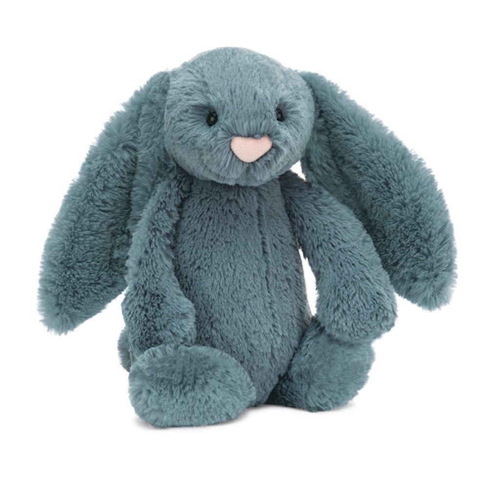Jellycat Bashful Dusky Blue Bunny - Medium - 12 Inches