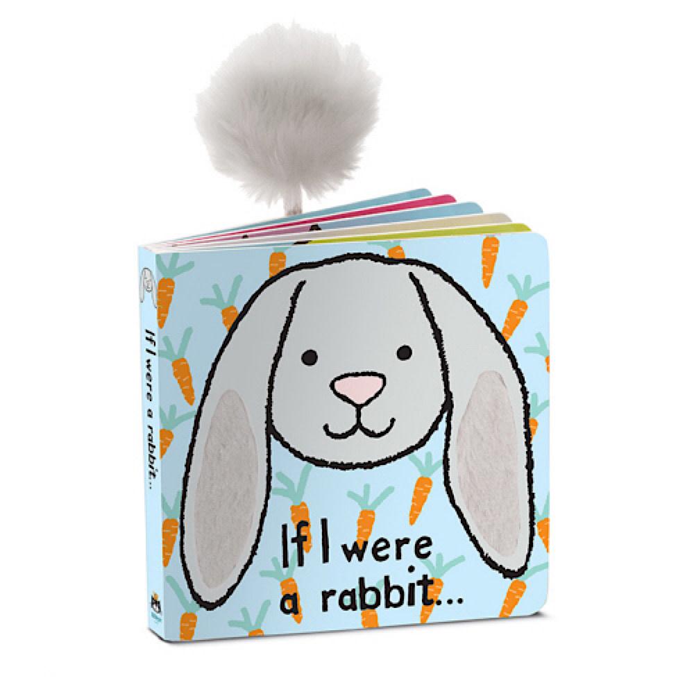 Jellycat If I Were A Rabbit Grey - Board Book