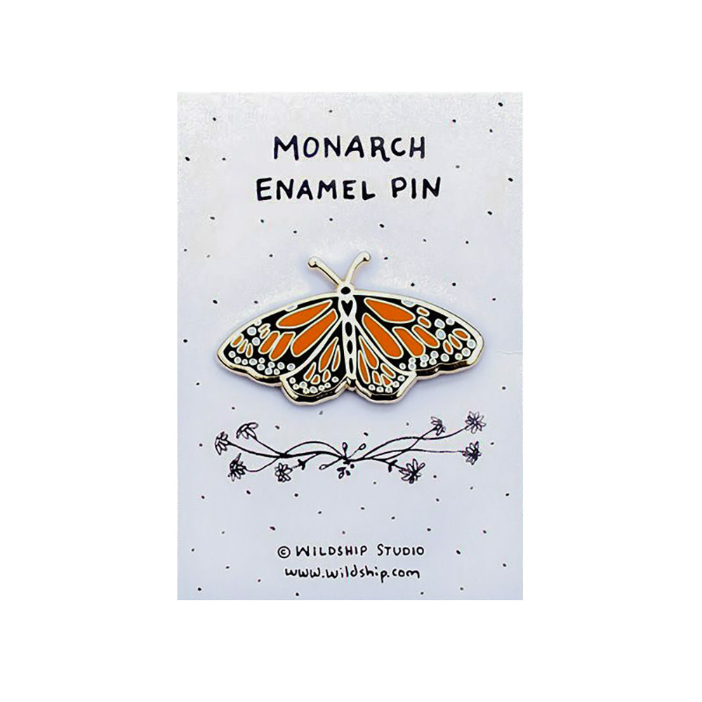 Wildship Studio - Enamel Pin - Monarch Butterfly