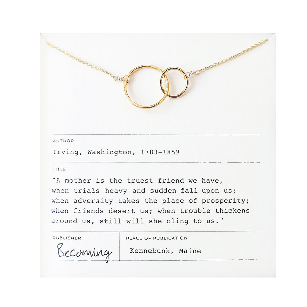 Becoming Jewelry - 16" Necklace - Mother - Gold Fill