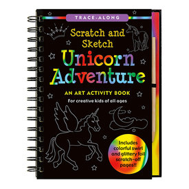 Peter Pauper Scratch and Sketch Activity Book - Unicorn Adventure