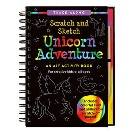 Peter Pauper Scratch & Sketch - Unicorn Adventure