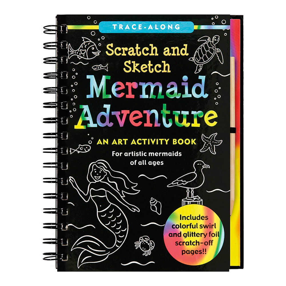 Peter Pauper Scratch and Sketch Activity Book - Mermaid Adventure