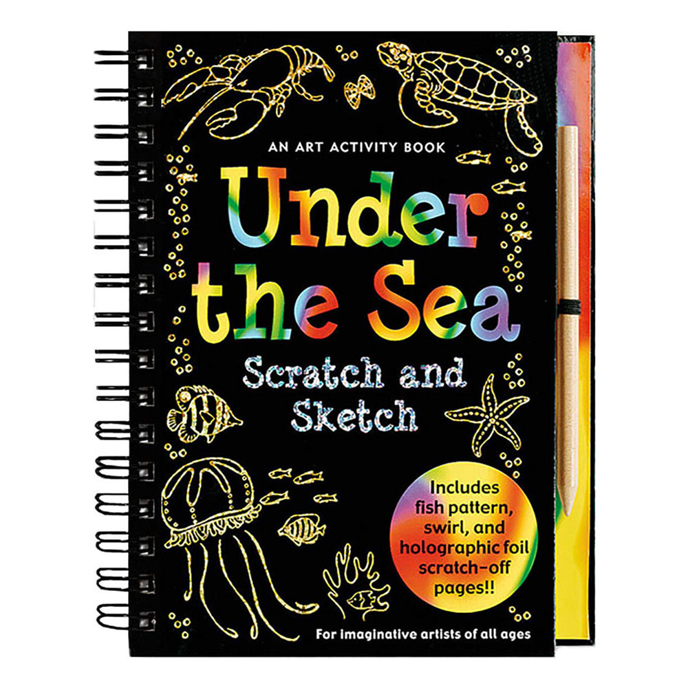 Peter Pauper Scratch and Sketch Activity Book - Under the Sea