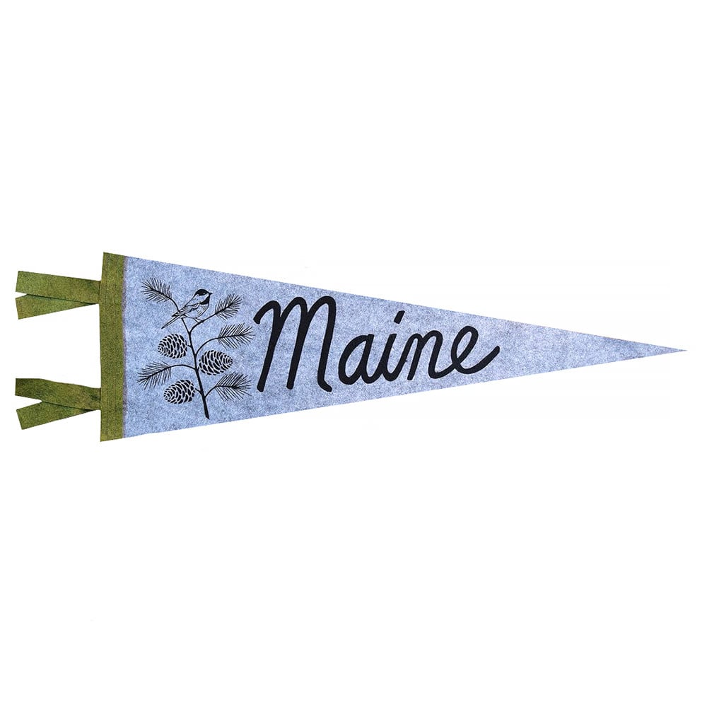 Quiet Tide Goods Quiet Tide Goods Pennant - Maine Pinecone - Grey Wool