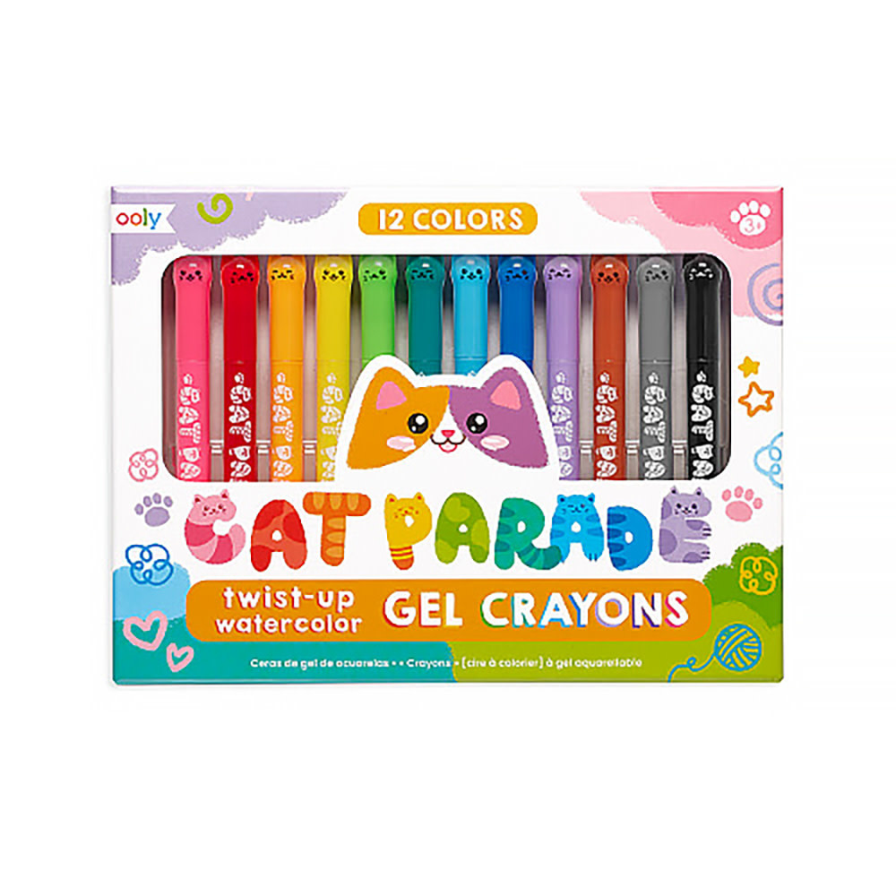 Ooly Ooly Cat Parade Watercolor Gel Crayons Set
