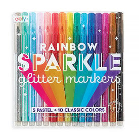 Ooly Ooly - Rainbow Sparkle Glitter Markers Set