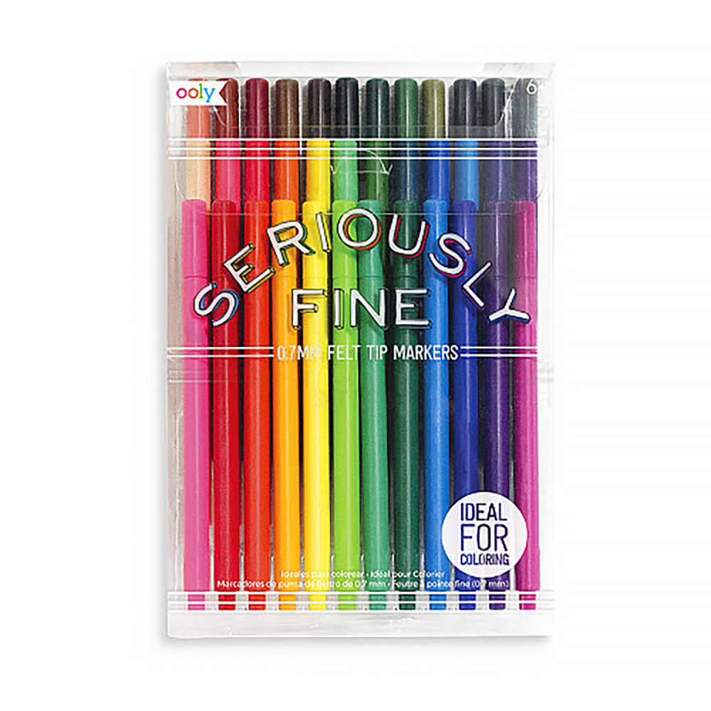 Ooly - Seriously Fine Felt Tip Markers Set - Set of 36