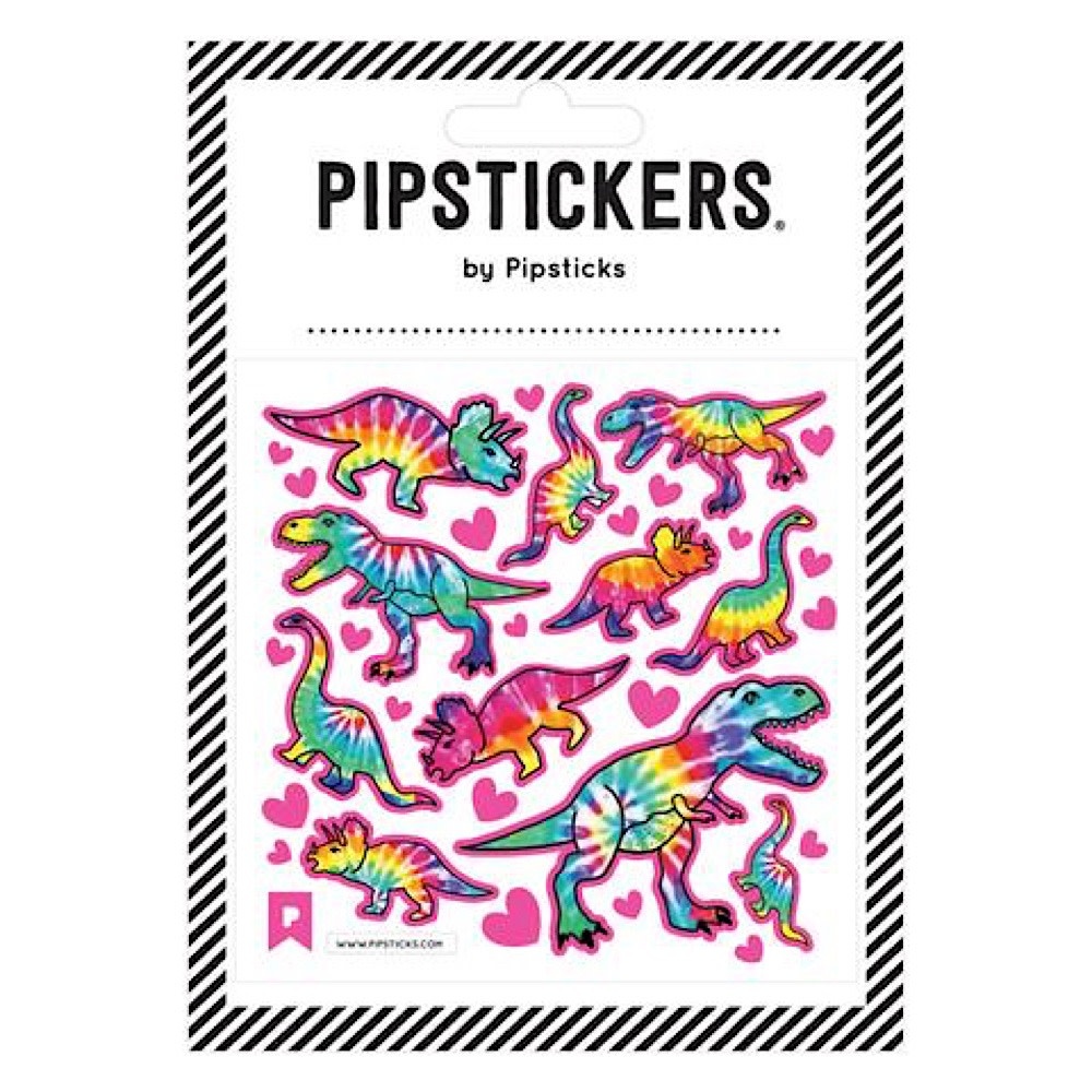 Pipsticks Pipsticks - Tie Dye T-Rex Stickers