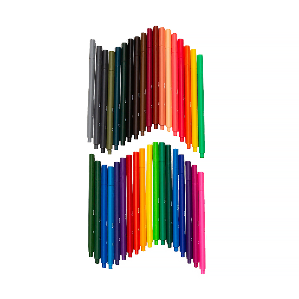 Ooly - Seriously Fine Felt Tip Markers Set - Set of 36