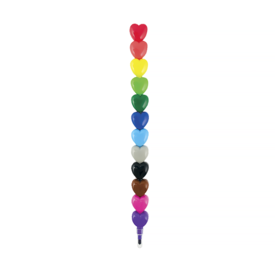 Ooly Ooly - Heart to Heart Stacking Crayon - Set of 12