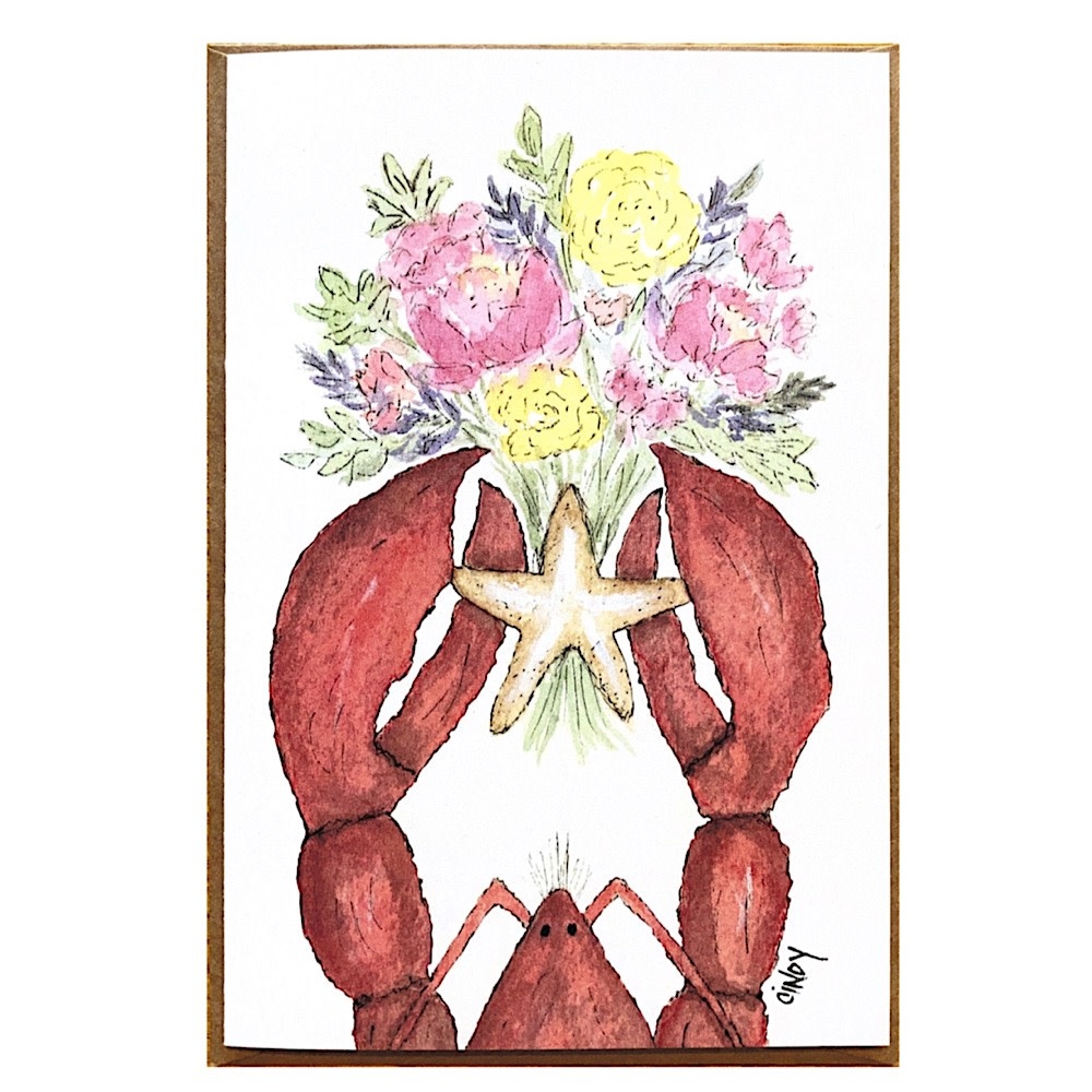 Cindy Shaughnessy Cindy Shaughnessy - Lobster With Flowers Card