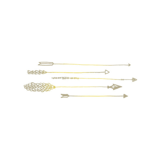 Tattly Tattly Tattoo 2-Pack - Arrows - Gold