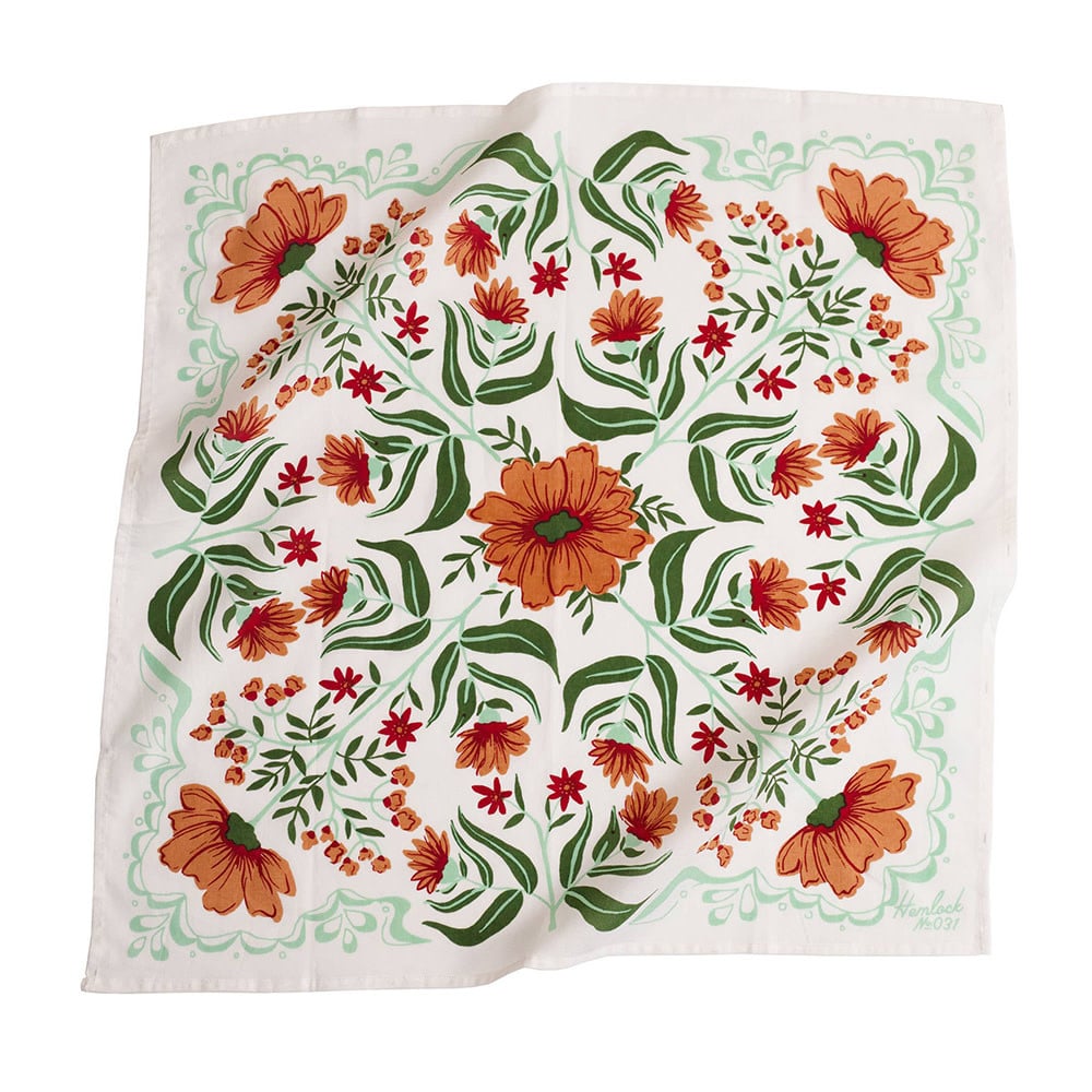 Handker (Hemlock) Handker Classic Bandana - No. 031 Flora