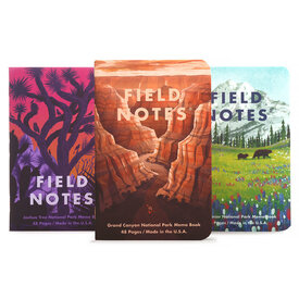 Field Notes Field Notes - National Parks Notebooks - Grand Canyon, Joshua Tree, Mt. Rainier - 3 Pack