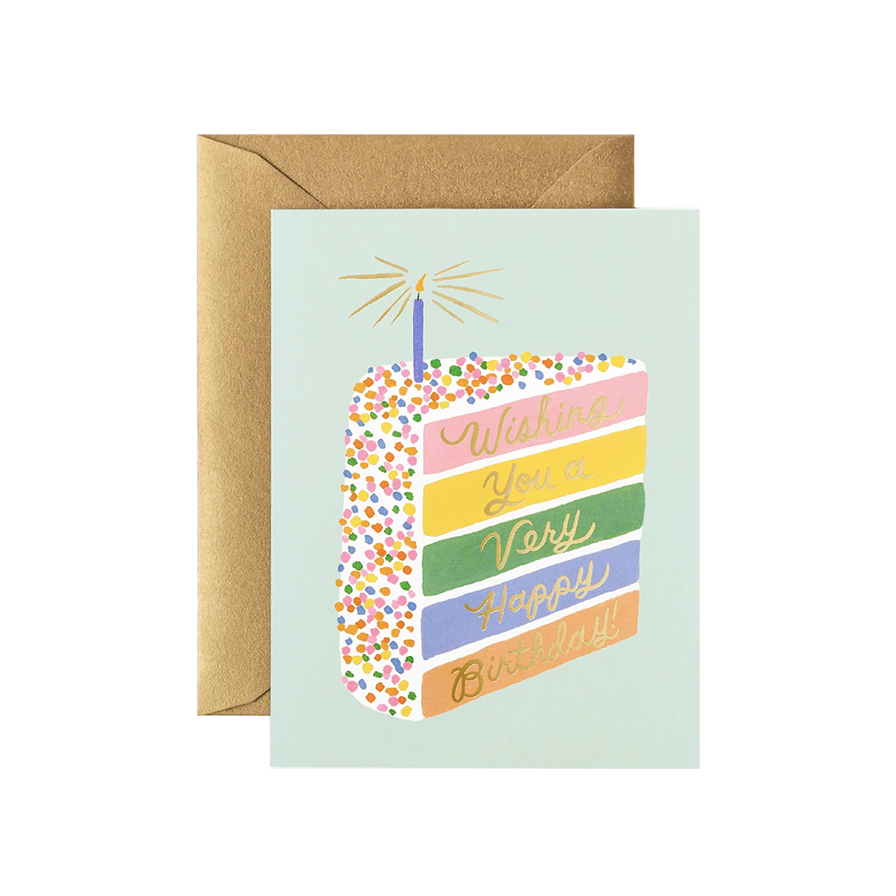 Rifle Paper Co. Rifle Paper Co. Card - Cake Slice Birthday