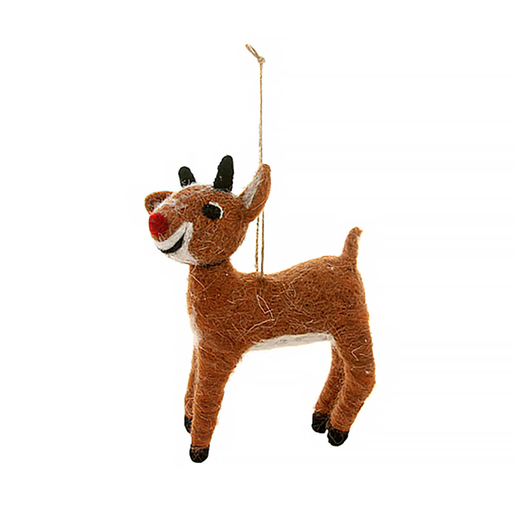 Cody Foster & Co Ornament - Felt Rudolph
