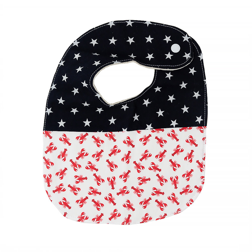 Two Little Beans and Co. Two Little Beans Baby Bib Lobster and Stars