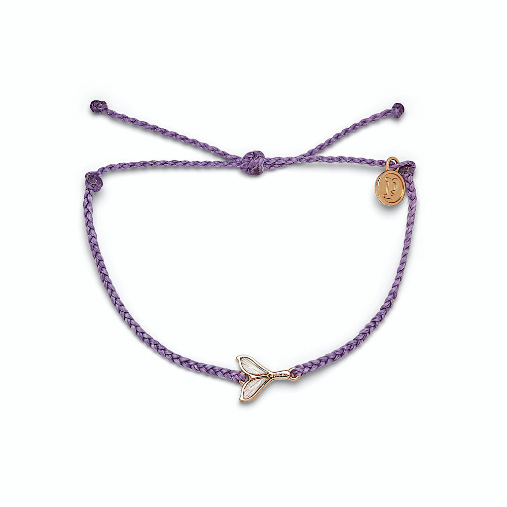 Pura Vida Mermaid Fin Bracelet - Light Purple/Rose Gold