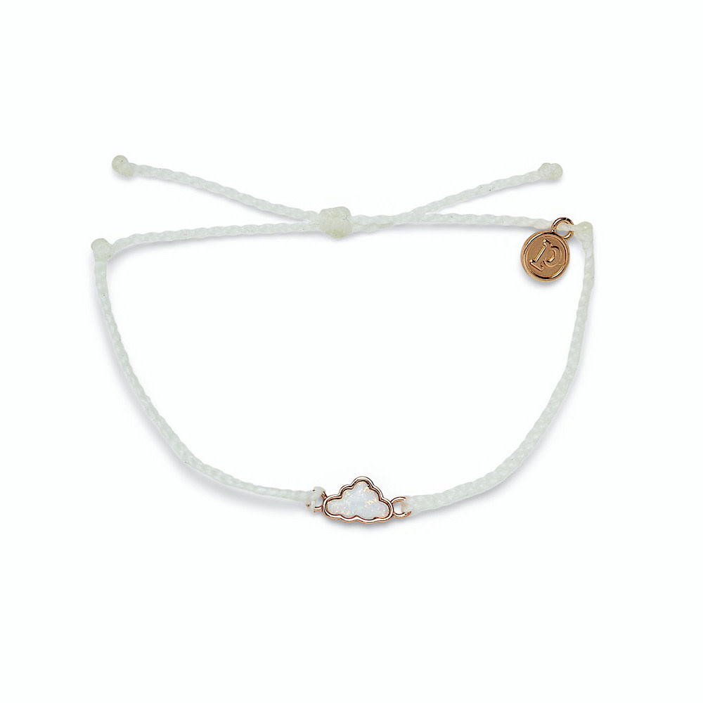 Pura Vida - Charm Bracelet - Opal Cloud - Rose Gold - White