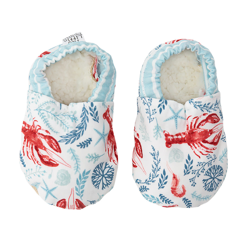 Two Little Beans and Co. Two Little Beans Baby Booties - Teal Lobster
