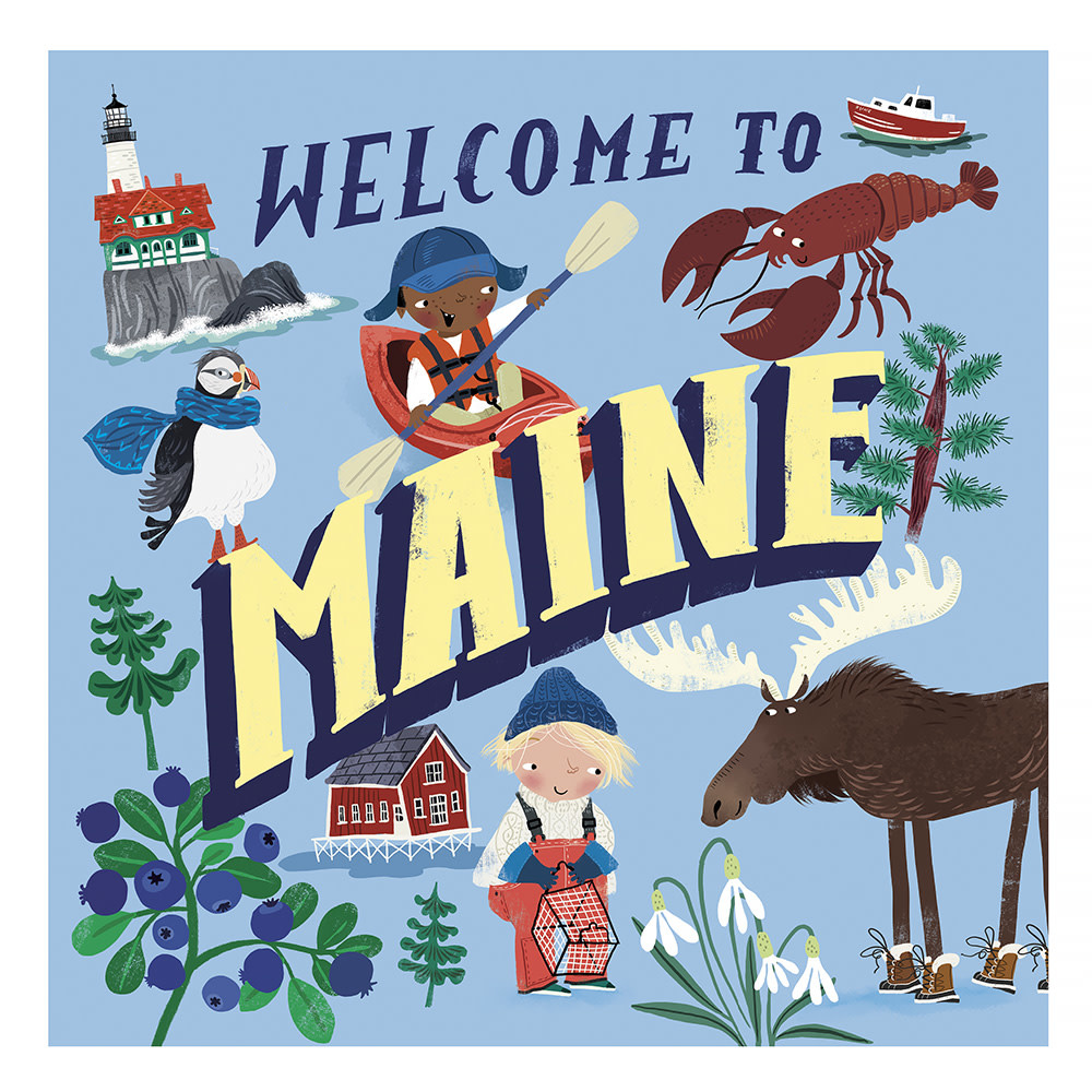 Penguin Random House Welcome to Maine Hardcover Book