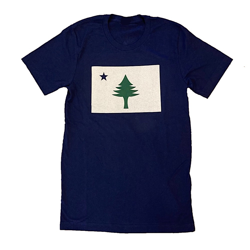 Original Maine Flag T-Shirt - Navy