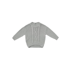 Quincy Mae Quincy Mae Cable Knit Sweater - Dusty Blue