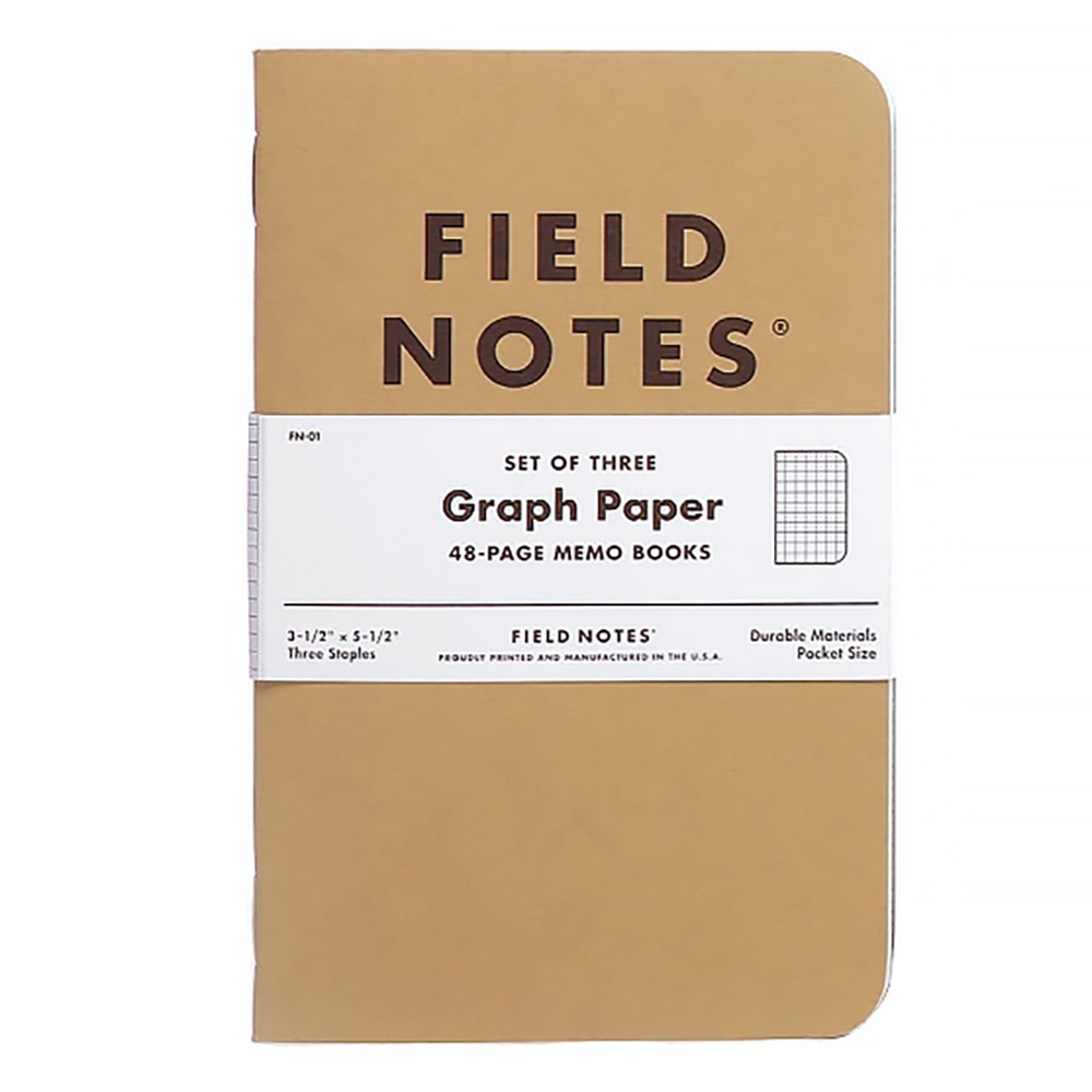 Field Notes Field Notes - Graph Paper Notebooks - 3 Pack