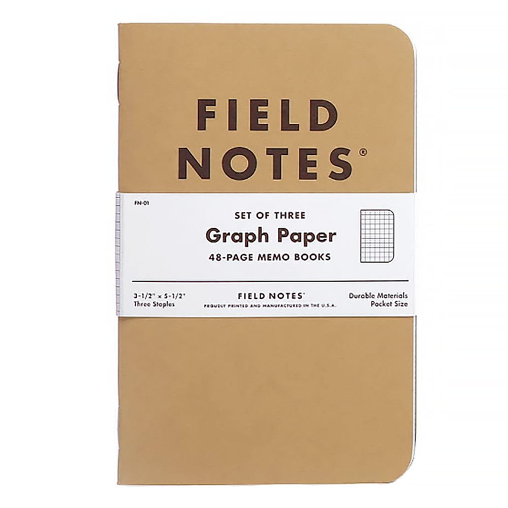 Field Notes - Graph Paper Notebooks - 3 Pack