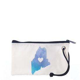 Sea Bags Sea Bags Wristlet - Watercolor Maine