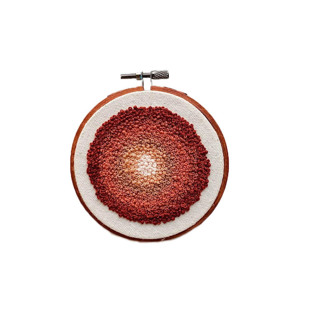 Stitched On Langsford Embroidered Hoop 4" - Agate