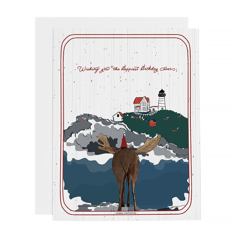 Ramus & Co. Card - Moose & Lighthouse