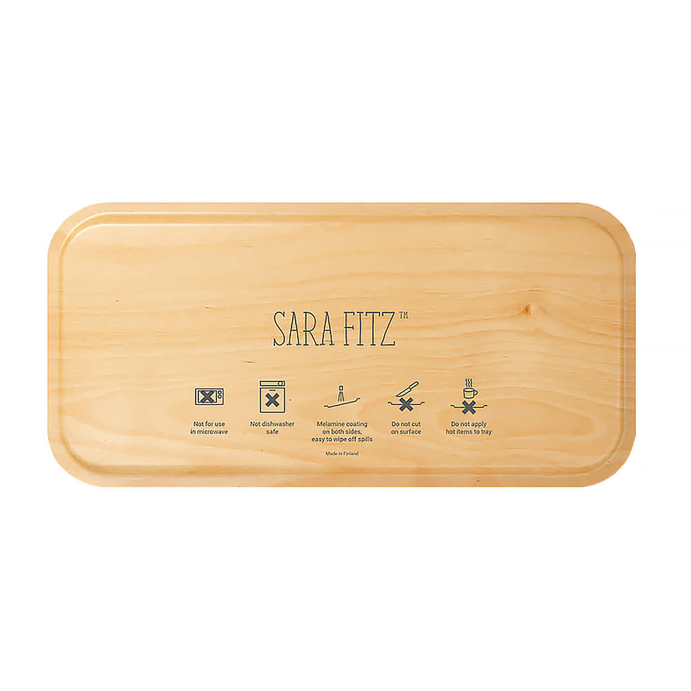 Sara Fitz - Small Tray - Striped Shirt