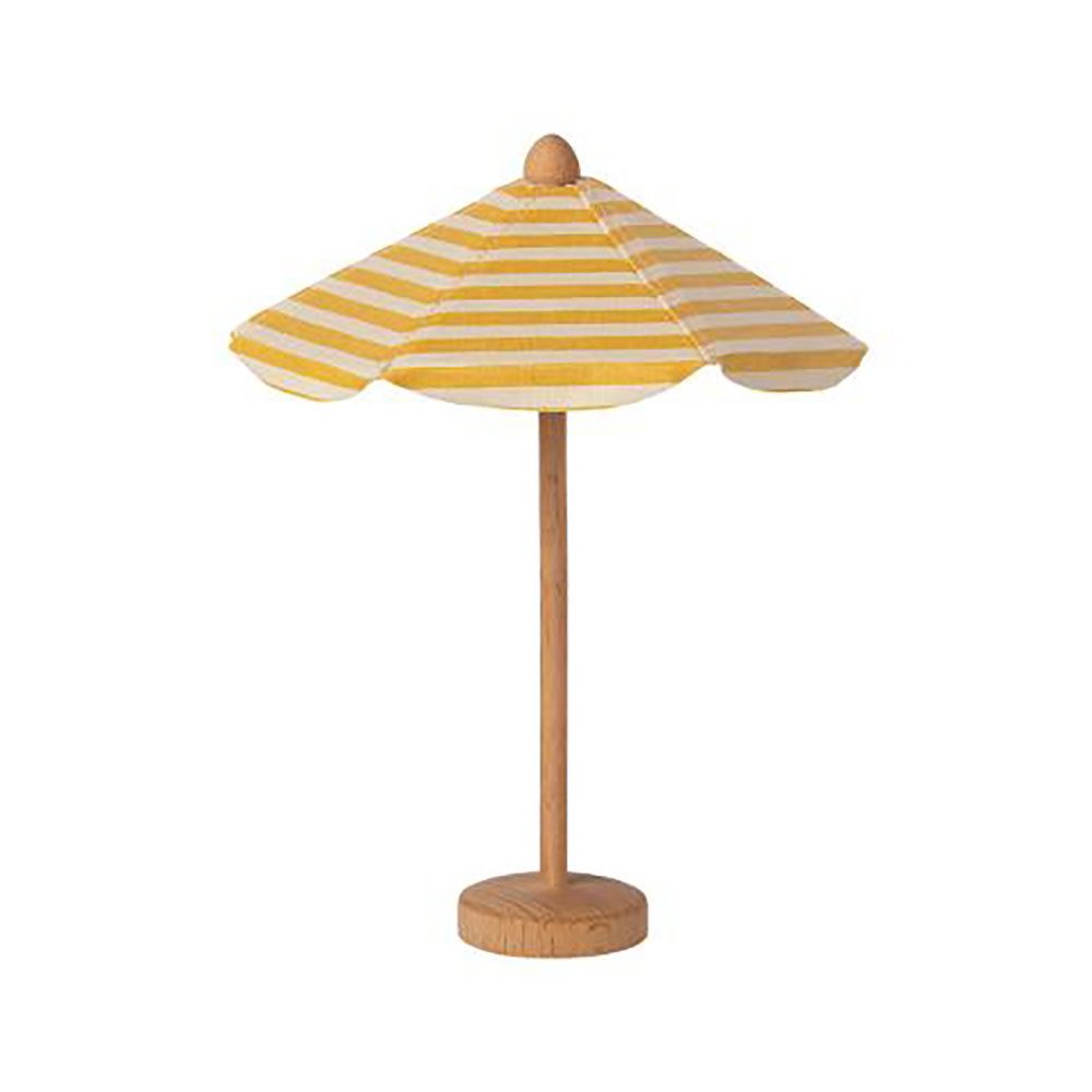 Maileg Maileg Beach Umbrella - Yellow Stripe
