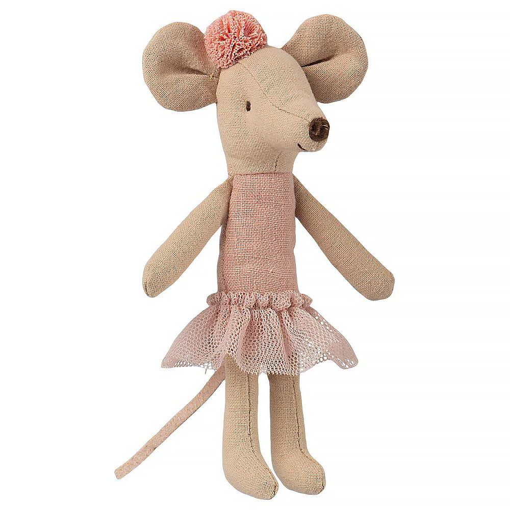 Maileg Maileg Big Sister Mouse - Ballerina - Pink Pom Pom