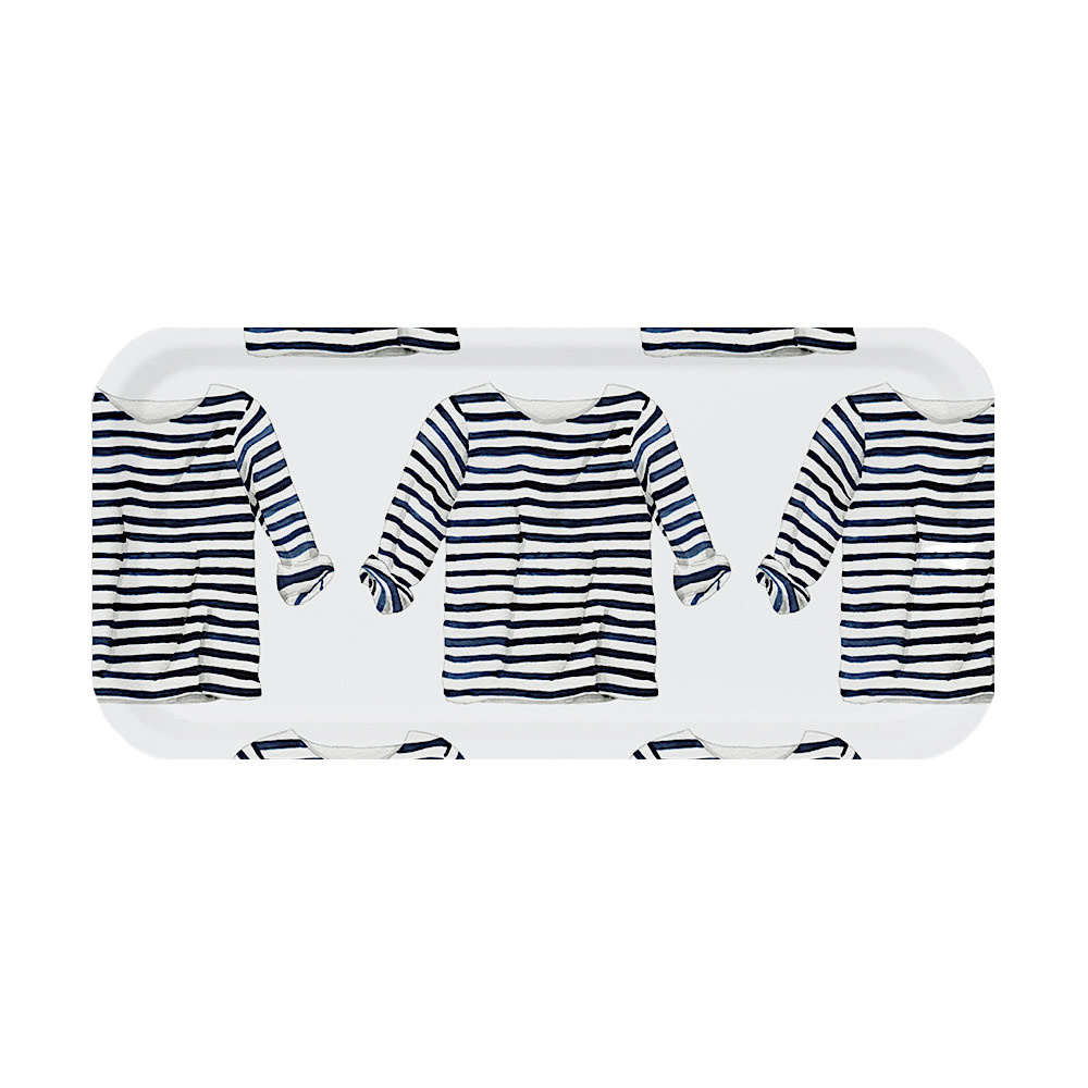 Trays4Us Sara Fitz - Small Tray - Striped Shirt