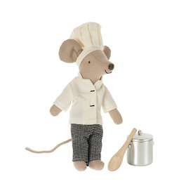 Maileg Maileg Mouse - Chef - Soup Pot and Spoon