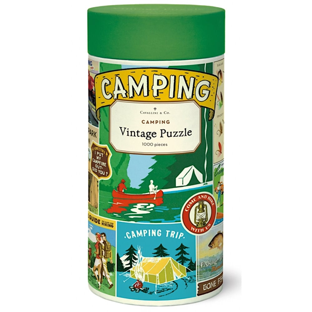 Cavallini Jigsaw Puzzle - Camping - 1000 Pieces