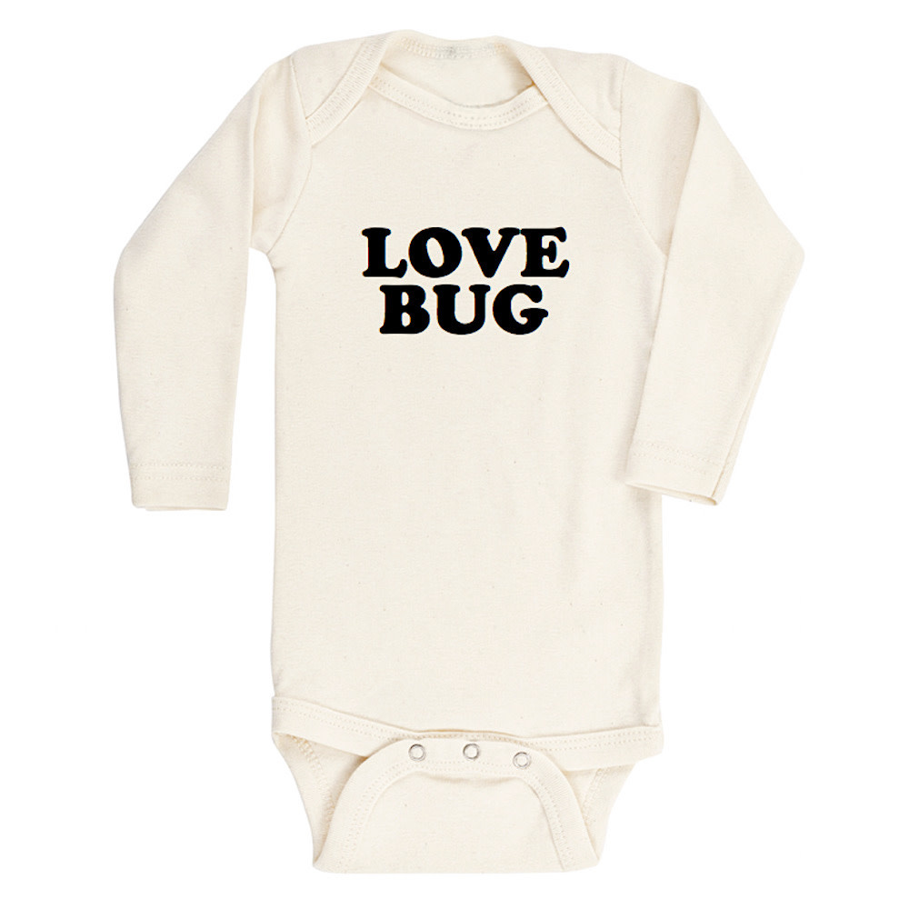 Tenth & Pine Tenth & Pine Long Sleeve Bodysuit - Love Bug - Black