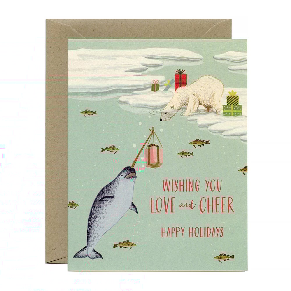 Yeppie Paper Yeppie Paper - Polar Bear & Narwhal Card