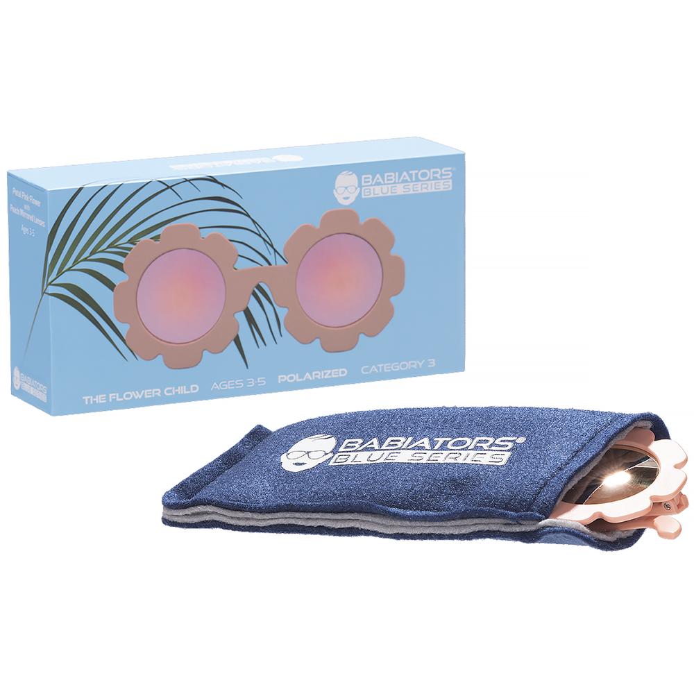 Babiators - Sunglasses - The Flower Child Polarized Mirrored Lenses - Peachy Keen -