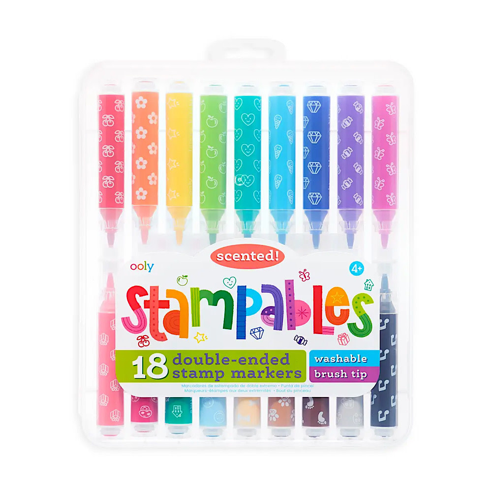 Ooly - Stampables Double Ended Scented Markers - Set of 18