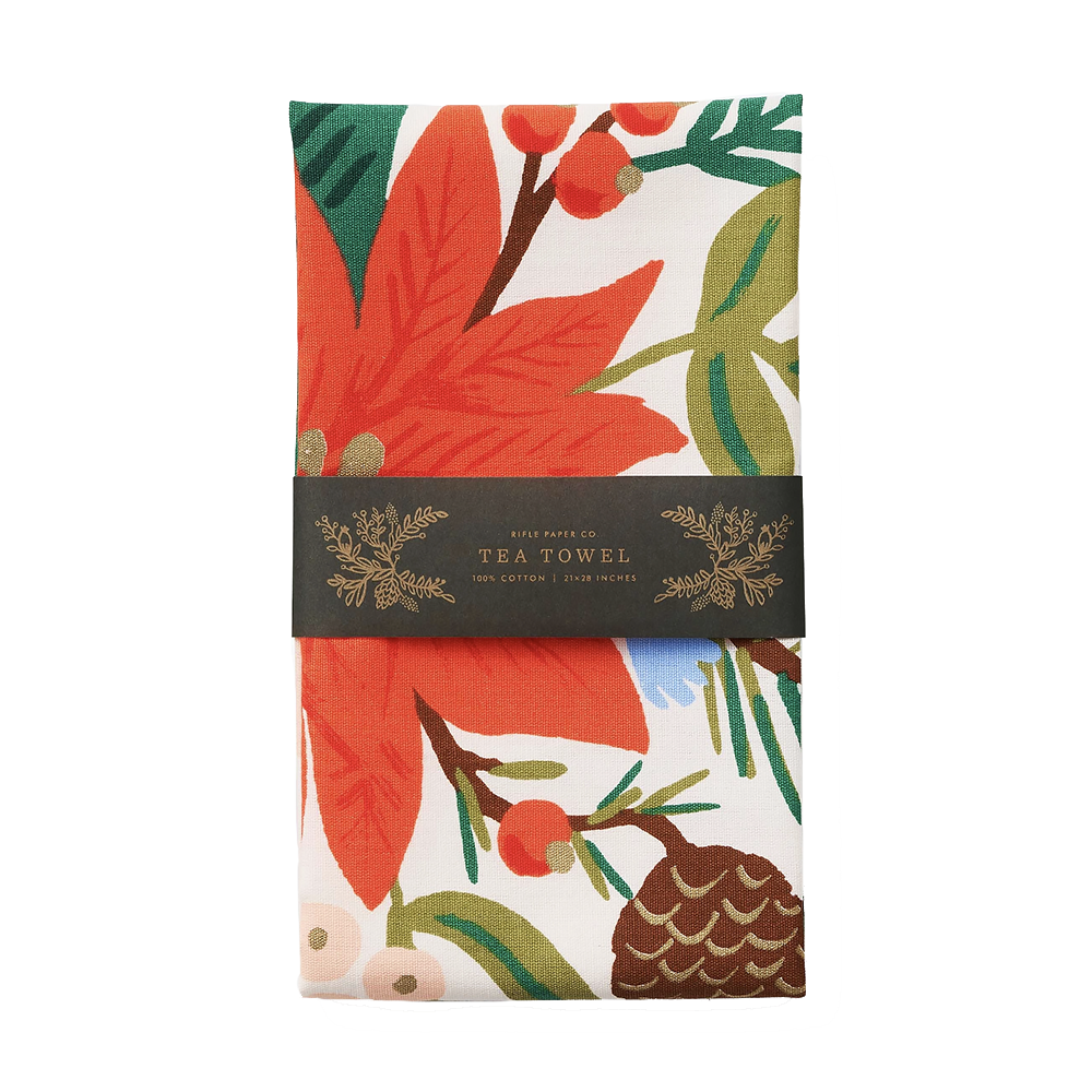 Rifle Paper Co. - Tea Towel - Holiday Bouquet